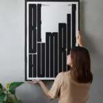 Be Humble Typography Poster | Modern Motivational Wall Art
