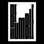 Be Humble Typography Poster | Modern Motivational Wall Art