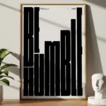 Be Humble Typography Poster | Modern Motivational Wall Art