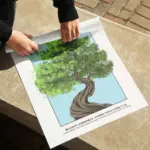 Bonsai Tree Poster – Minimal Japanese Nature Wall Art