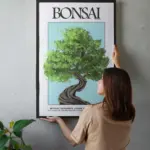 Bonsai Tree Poster – Minimal Japanese Nature Wall Art