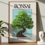 Bonsai Tree Poster – Minimal Japanese Nature Wall Art