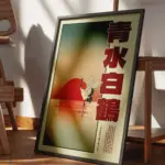 Seisui Hakutsuru Japanese Crane Art Poster