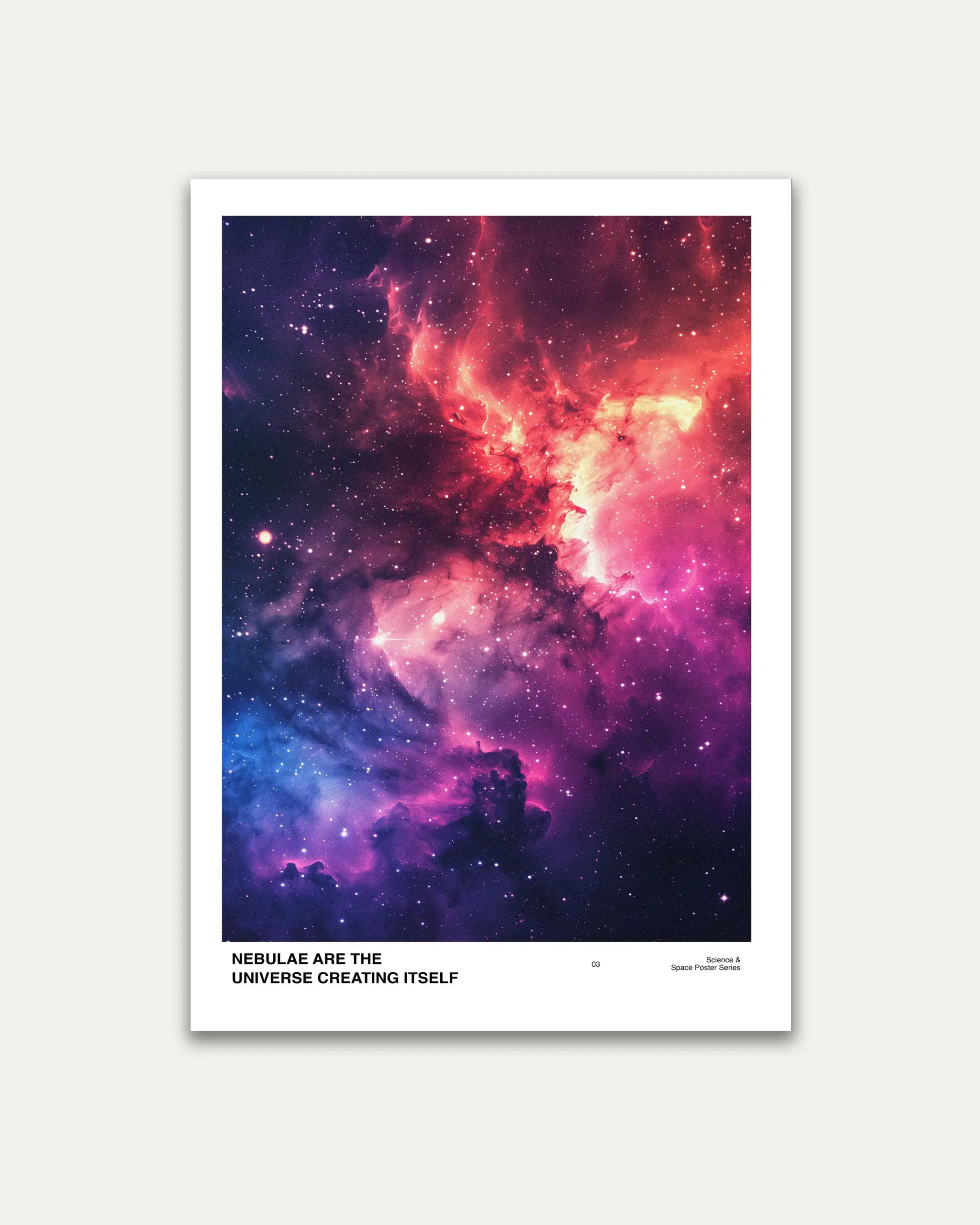 Nebula Space Poster | Cosmic Nebula Wall Art for Modern Interiors