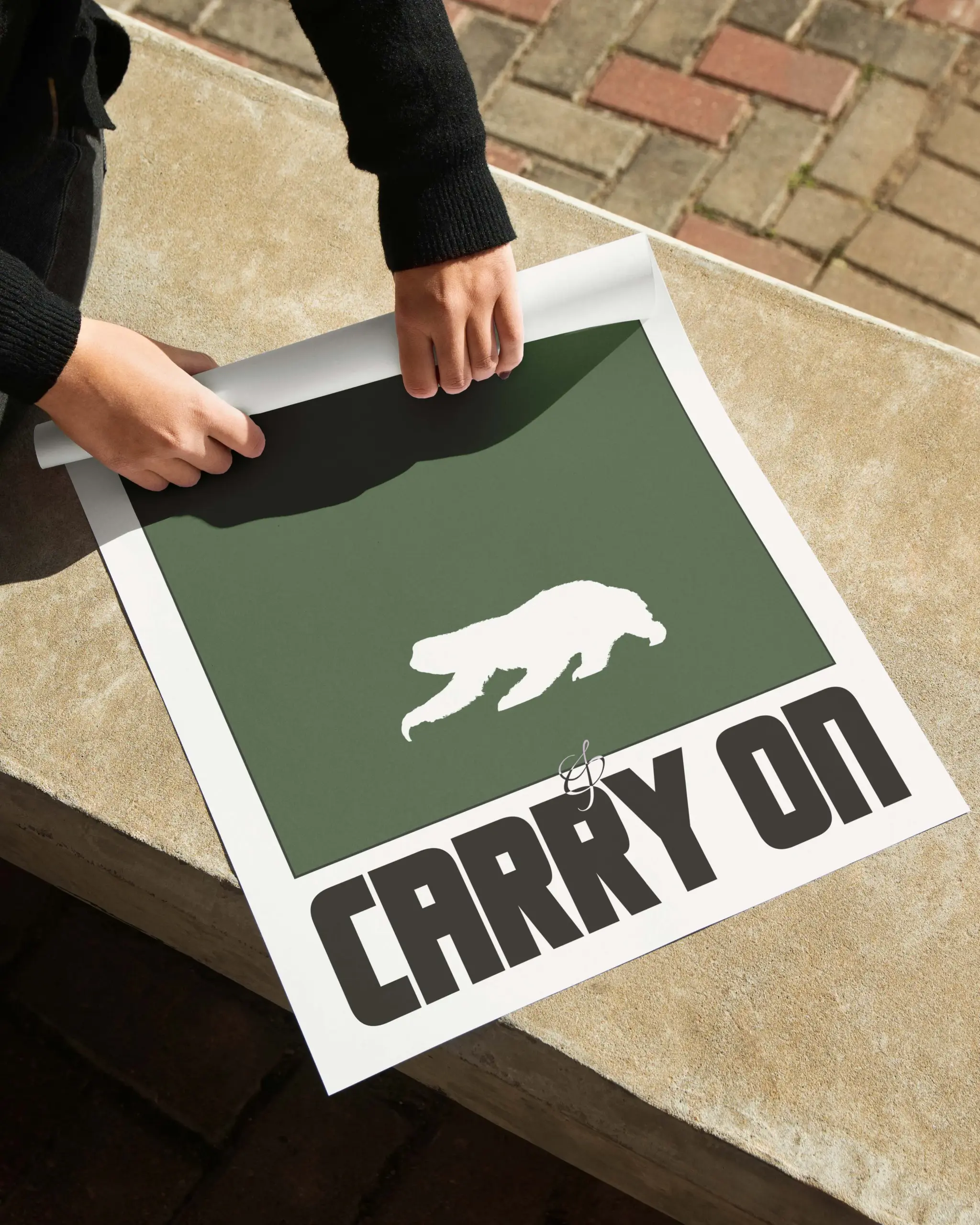 Keep Calm and Carry On Poster | Motivational quote print