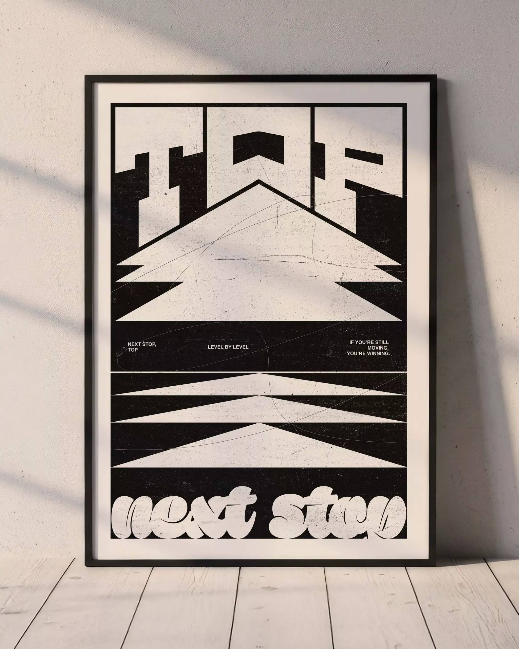 Next Stop, Top | Motivational Quote Poster