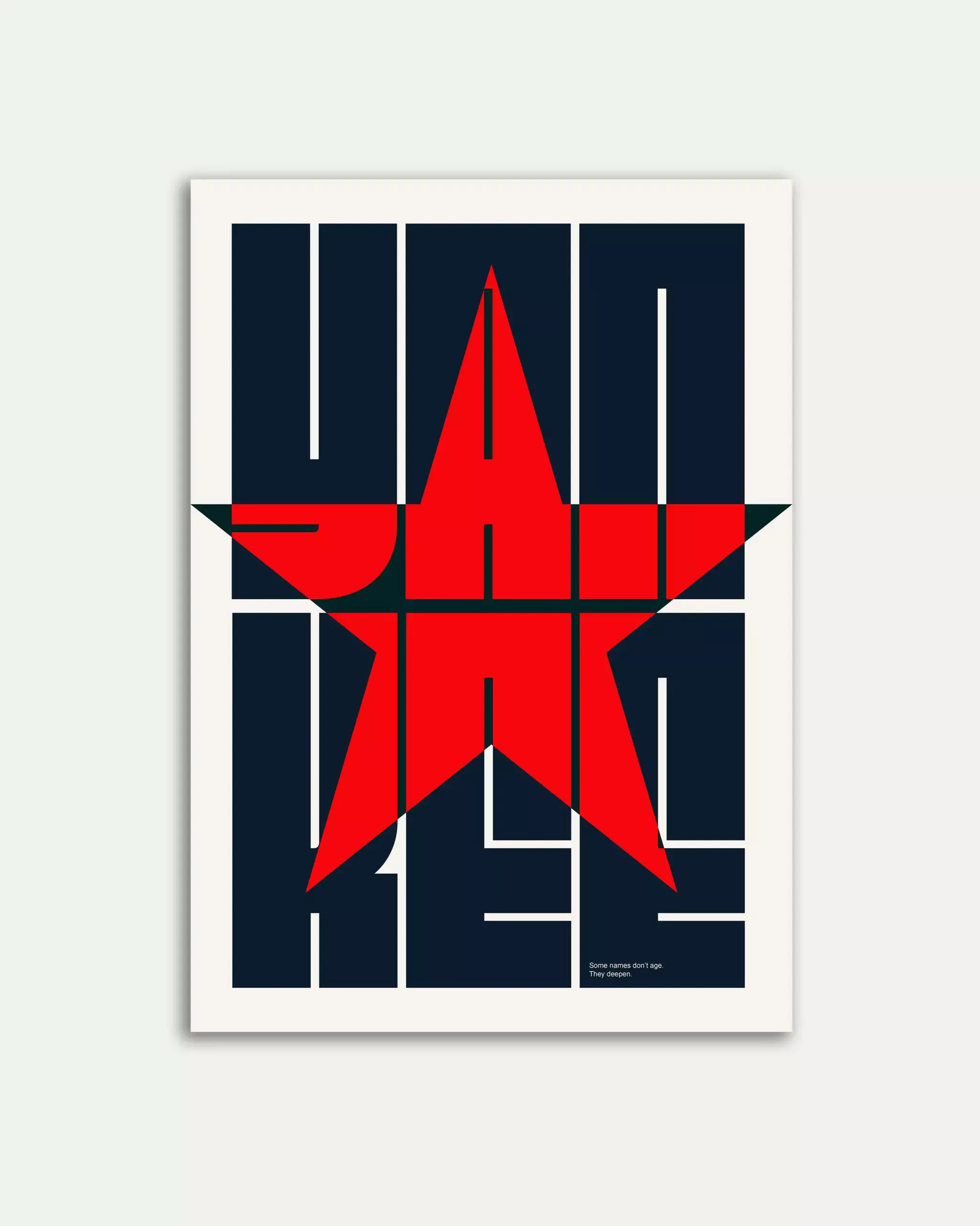 Yankee Typography Poster | Modern Wall Art Print