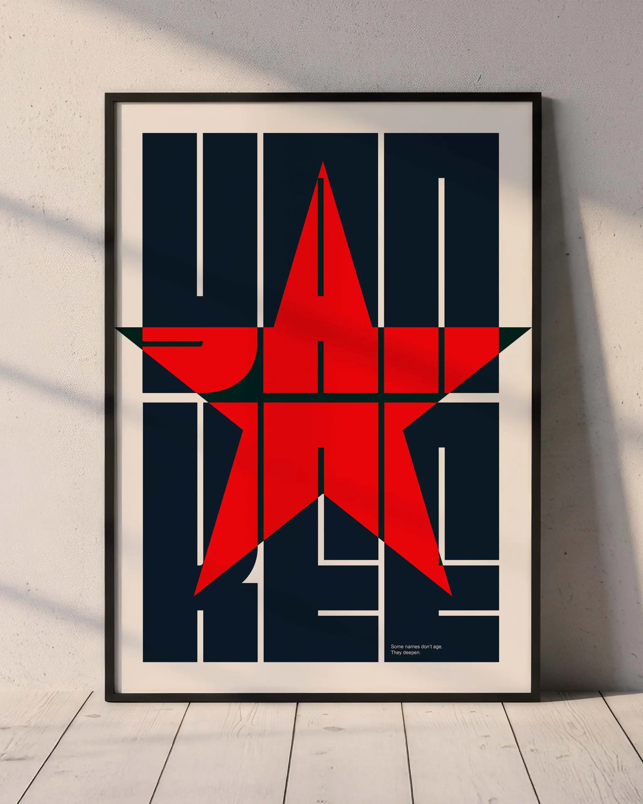Yankee Typography Poster | Modern Wall Art Print